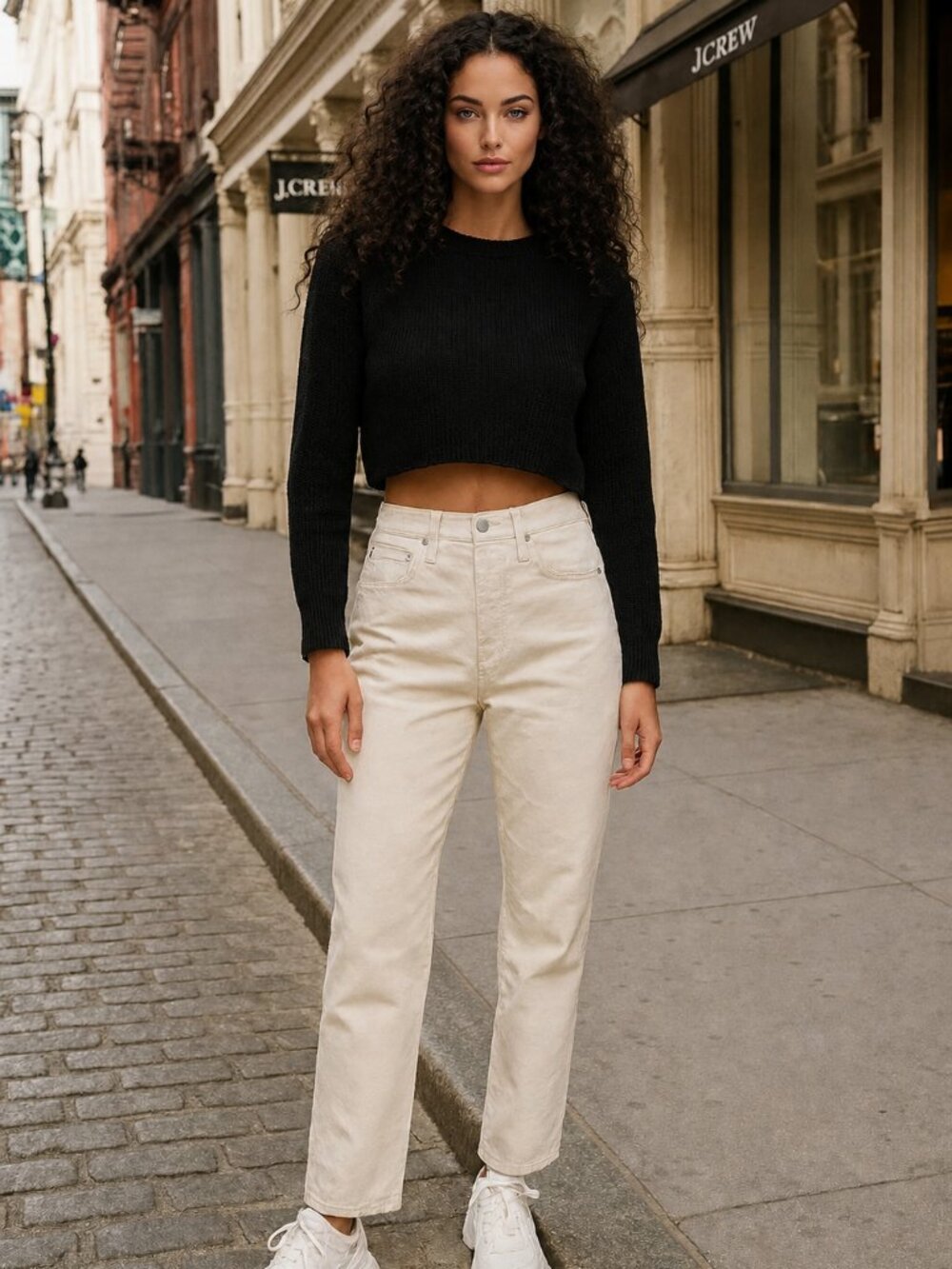 J. Crew Natural Ecru Slouchy Boyfriend Relaxed Fit High Rise Jeans Size 26 NWT